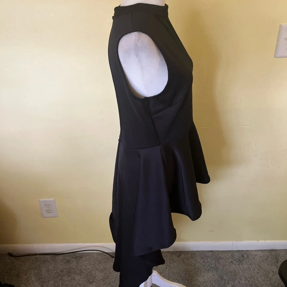 Venus Elegant Black Sleeveless High Low Tunic Size Medium - Picture 3 of 5